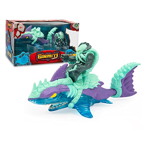 Gormiti - Sea Beast Megalodox + Lord Poivrons, 7 cm, 2 Stück, mit Einer Hyperbestia und Einer Puppe der Protagonisten der Serie Saison 3, 4 Jahre alt, berühmt (GRL02100) von Gormiti