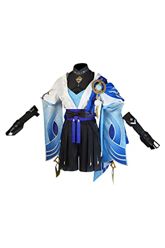 Gosbeliy Genshin Impact Wanderer Cosplay Kostüm Männer Frauen Outfits Spiel Cosplay Kostüm Halloween Karneval Anzug Set von Gosbeliy