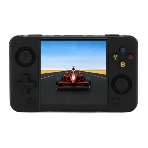 R40S Pro Handheld-Spielekonsole, 1000 HD-Spiele, Mi NI-Retro-Videokonsole, 4-Zoll-IPS-Bildschirm, 16 GB und 64 GB Speicher, Integrierter 4000-mAh-Akku, Kompatibel mit Mehr (Black) von Goshyda