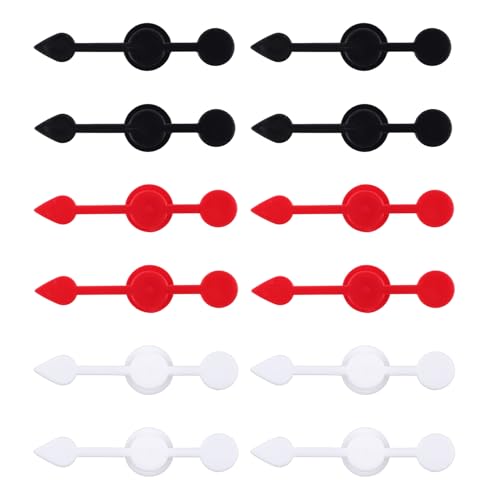 12 Stück Pfeilspiel-Spinner, 7,4 x 1,4 cm Große Kunststoffpfeile für Brettspiele Drehpfeile Tischspiel-Spinner Spiel-Spinnerpfeil für Spiele für Aktivitäten im Klassenzimmer (3 Farben) von Gosknor
