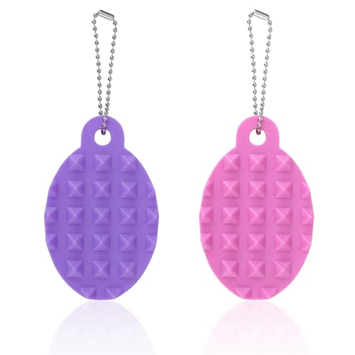 Gosknor 2 Stück Zappel-Schlüsselanhänger, Angstlinderung Zappel Schmerzstimulation Stacheliges Sensorisches Spielzeug zur Genesung Angstzuständen Gosknor 2 Stück Zappel-Schlüsselanhänger, Angstlinderung Zappel Schmerzstimulation Stacheliges Sensorisches Spielzeug zur Genesung Angstzuständen von Gosknor