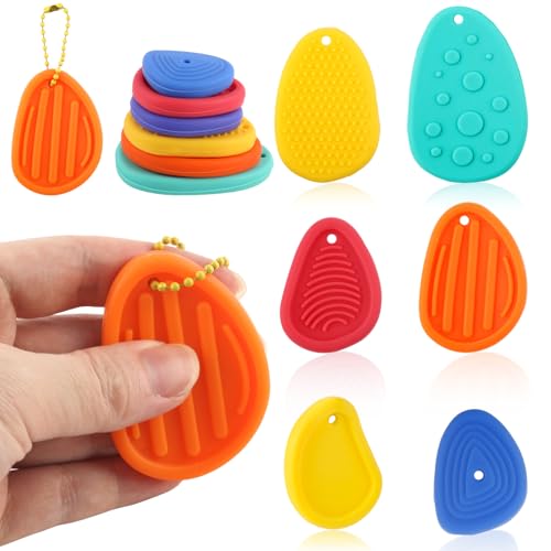 Gosknor 6stk Zappelspielzeug Erwachsene Sensorische Geschenke Leise Strukturierte, Weiche Handschmeichler Angstlinderung Teenager Beruhigendes Reisespielzeug mit Perlenkette für Autistische Kinder Gosknor 6stk Zappelspielzeug Erwachsene Sensorische Geschenke Leise Strukturierte, Weiche Handschmeichler Angstlinderung Teenager Beruhigendes Reisespielzeug mit Perlenkette für Autistische Kinder von Gosknor