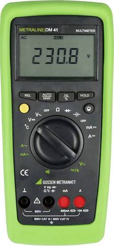 Gossen Metrawatt METRALINE DM 41 Hand-Multimeter digital CAT III 600 V, CAT IV 300V Anzeige (Counts) von Gossen Metrawatt