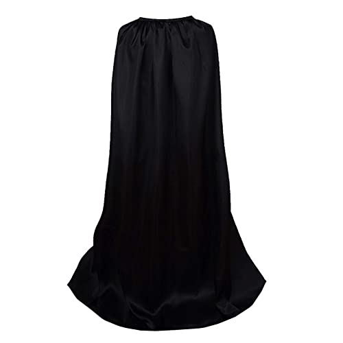 Gothden Langer Umhang für Erwachsene, Unisex, für Weihnachten, Halloween, Cosplay, Kostümparty, Schwarz, XL von Gothden