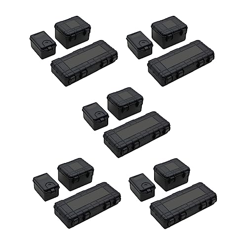 Goufride 15 Stücke Kunststoff Rc Auto Aufbewahrungs Box Dekoration Werkzeug für Trx4 Axial Scx10 90046 D90 1/10 Rc Crawler Zubehör Schwarz Goufride 15 Stücke Kunststoff Rc Auto Aufbewahrungs Box Dekoration Werkzeug für Trx4 Axial Scx10 90046 D90 1/10 Rc Crawler Zubehör Schwarz von Goufride