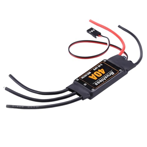 Goufride 2-4S 40A Bürstenloser ESC-Drohnenflugzeug-Teile-Geschwindigkeitsreglermotor für RC-FPV-Quadcopter-Hubschrauber (Standard) von Goufride