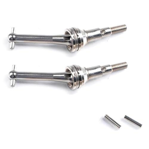 Goufride 2PCS Metall CVD Wellen Dog Bone Ersatzteile Zubehör für 1/14 RC Auto Ersatzteile 14301 14302 von Goufride