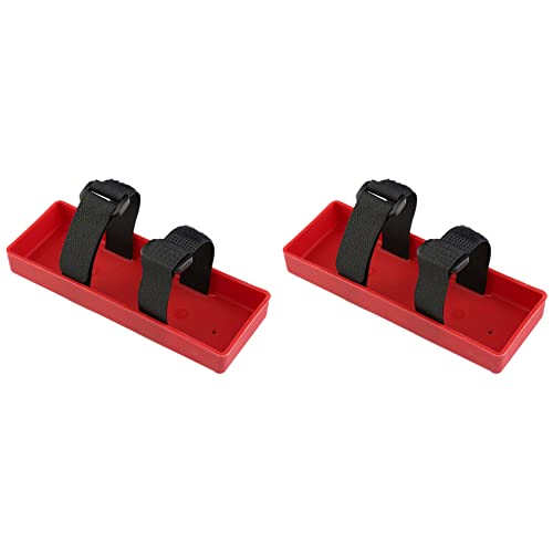 Goufride 2X RC Batterie Fach GehäUse Batterie Kasten Halterung für Axial SCX10 TRX4 D90 1/8 1/10 RC Auto Teile, Rot von Goufride