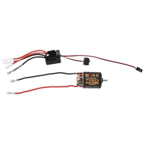 Goufride 540 Brushed Motor 35T mit 1060 Brushed ESC 60A 2-3S LiPo Wasserdichter Elektrischer Geschwindigkeitsregler für RC 1/10 Crawler Car von Goufride