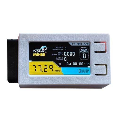 Goufride Nerdminer V2 Pro Miner Hashrate 78K/S 78K/S BTC Lotterie Solo Miner Nerd Miner mit Fan A Goufride Nerdminer V2 Pro Miner Hashrate 78K/S 78K/S BTC Lotterie Solo Miner Nerd Miner mit Fan A von Goufride