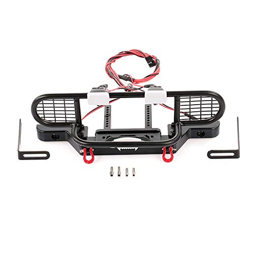 Goufride für TRX4 Metall Front Kamel TrophäE StoßStange mit Licht für 1/10 RC Crawler Auto für TRX4-4 von Goufride