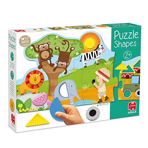 Goula – Puzzle Formen Safari – Lernpuzzle - für Kinder ab 2 Jahren, fördert Motorik, Farben & Formen, aus Holz Goula – Puzzle Formen Safari – Lernpuzzle - für Kinder ab 2 Jahren, fördert Motorik, Farben & Formen, aus Holz von Goula