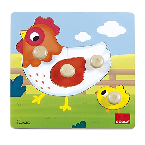 Jumbo Spiele D53052 - Holzpuzzle "Huhn" von Goula