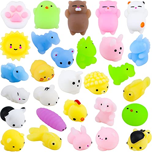 40 Stück Mochi Squishy, Squeeze Toy Set, Niedlich Squishies Fidget Toys Anti Stress Spielzeug,für Kinder Erwachsene, Ostereier, Stressabbau,Geschenktüten für Klassenzimmerpreise von Govfrey