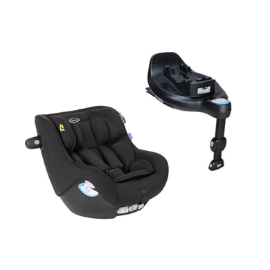 Graco Reboarder SnugGo i-Size R129 Midnight und Basisstation SnugTurn von Graco