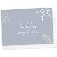 Doppelkarte mit Umschlag, Du bist herzlich eingeladen von Grätz Verlag GmbH