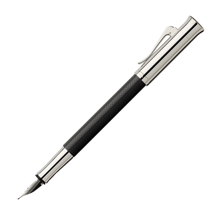 Graf von Faber-Castell Füllhalter Guilloche Schwarz OM von Graf von Faber-Castell