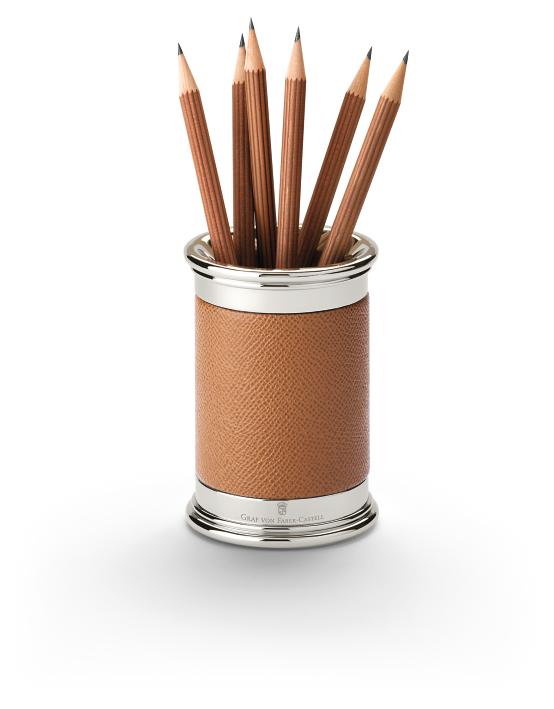 Graf von Faber-Castell Stifteköcher Epsom cognac von Graf von Faber-Castell