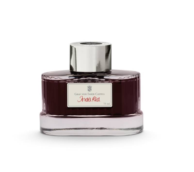 Graf von Faber-Castell Tintenfass 75ml India Red von Graf von Faber-Castell