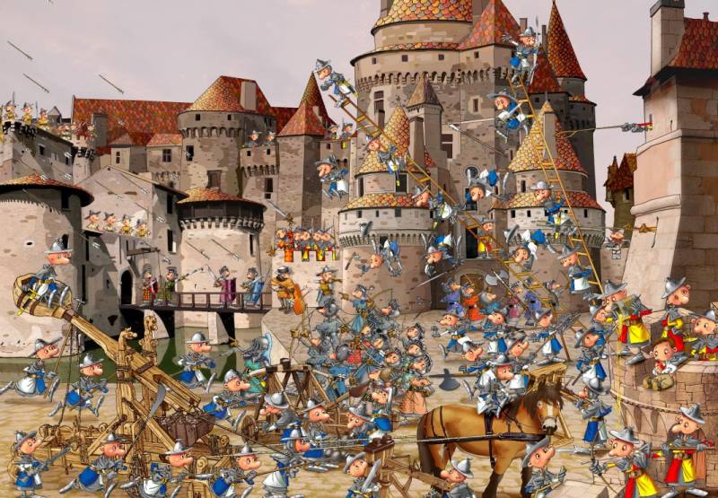 Grafika Kids François Ruyer - Attack of the Castle 24 Teile Puzzle Grafika-F-31671 von Grafika Kids