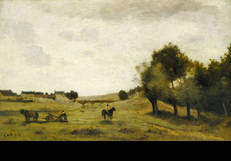 Grafika Kids Jean-Baptiste-Camille Corot: View near Epernon, 1850-1860 12 Teile Puzzle Grafika-F-31220 von Grafika Kids