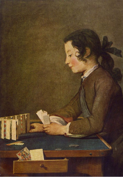 Grafika Kids Jean Siméon Chardin - The House of Cards, 1737 12 Teile Puzzle Grafika-F-30901 von Grafika Kids