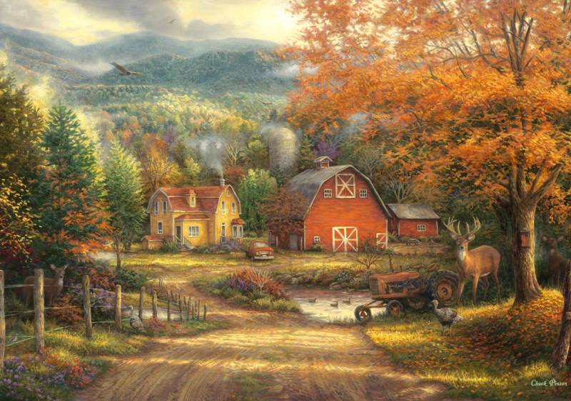 Grafika Chuck Pinson - Country Roads Take Me Home 1000 Teile Puzzle Grafika-F-33216 von Grafika