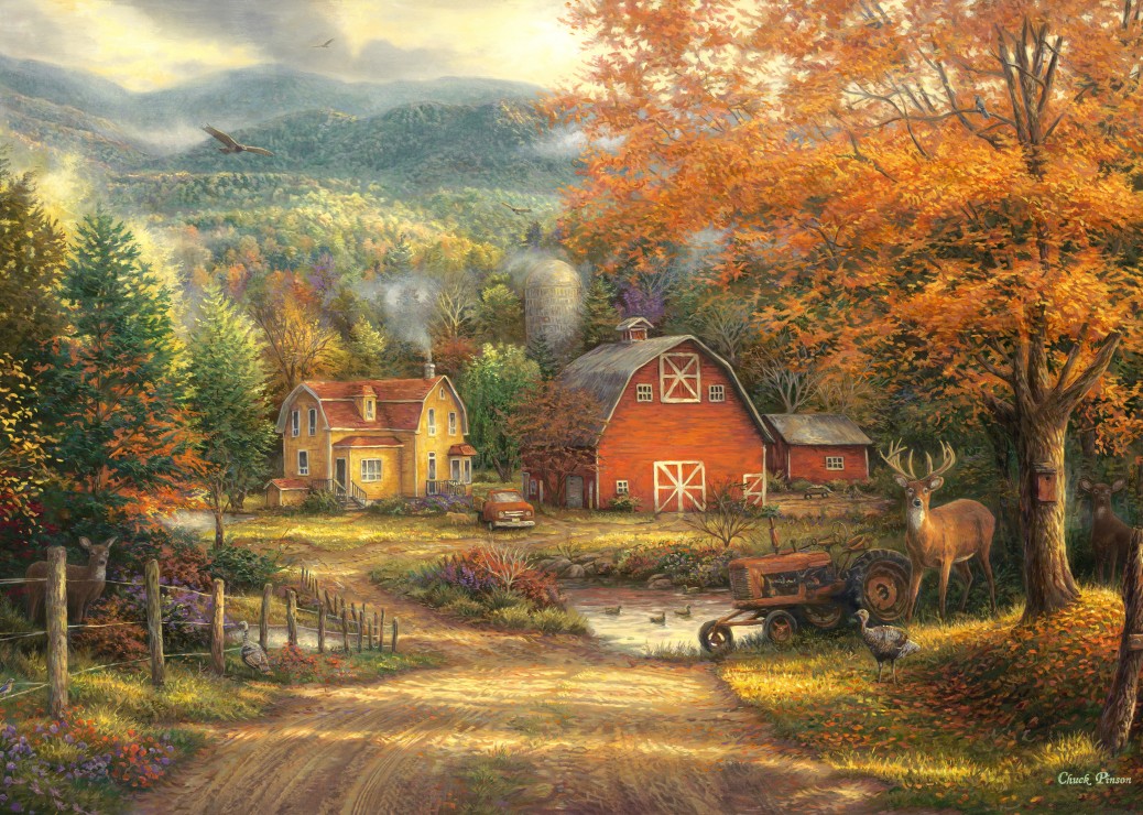 Grafika Chuck Pinson - Country Roads Take Me Home 500 Teile Puzzle Grafika-F-32243 von Grafika