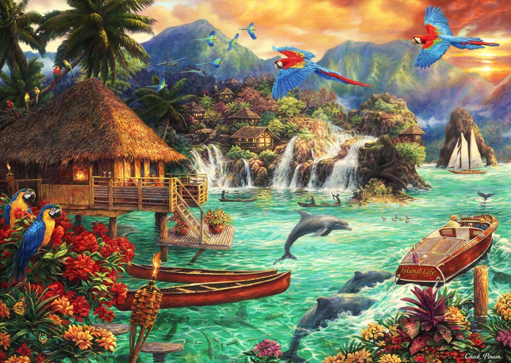 Grafika Chuck Pinson - Island Life 500 Teile Puzzle Grafika-F-32297 von Grafika