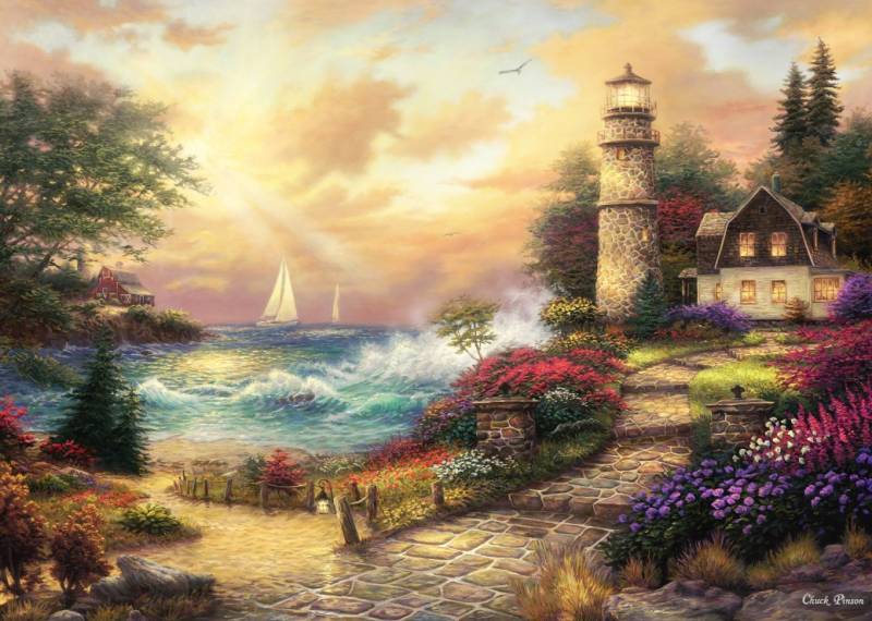 Grafika Chuck Pinson - Seaside Dreams 500 Teile Puzzle Grafika-F-32237 von Grafika