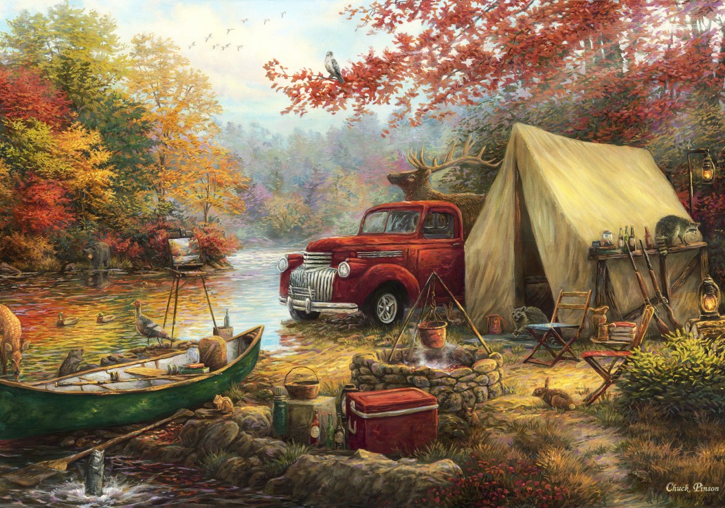 Grafika Chuck Pinson - Share the Outdoors 1000 Teile Puzzle Grafika-F-33223 von Grafika