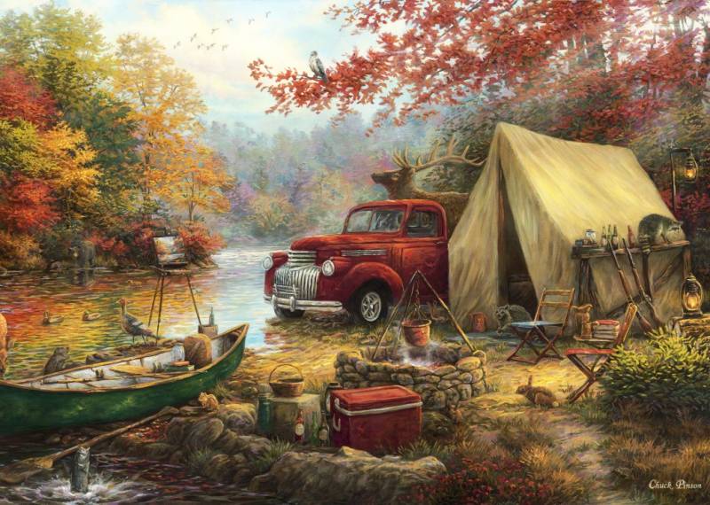 Grafika Chuck Pinson - Share the Outdoors 500 Teile Puzzle Grafika-F-32227 von Grafika