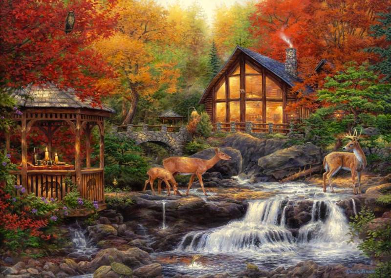 Grafika Chuck Pinson - The Colors of Life 500 Teile Puzzle Grafika-F-32315 von Grafika