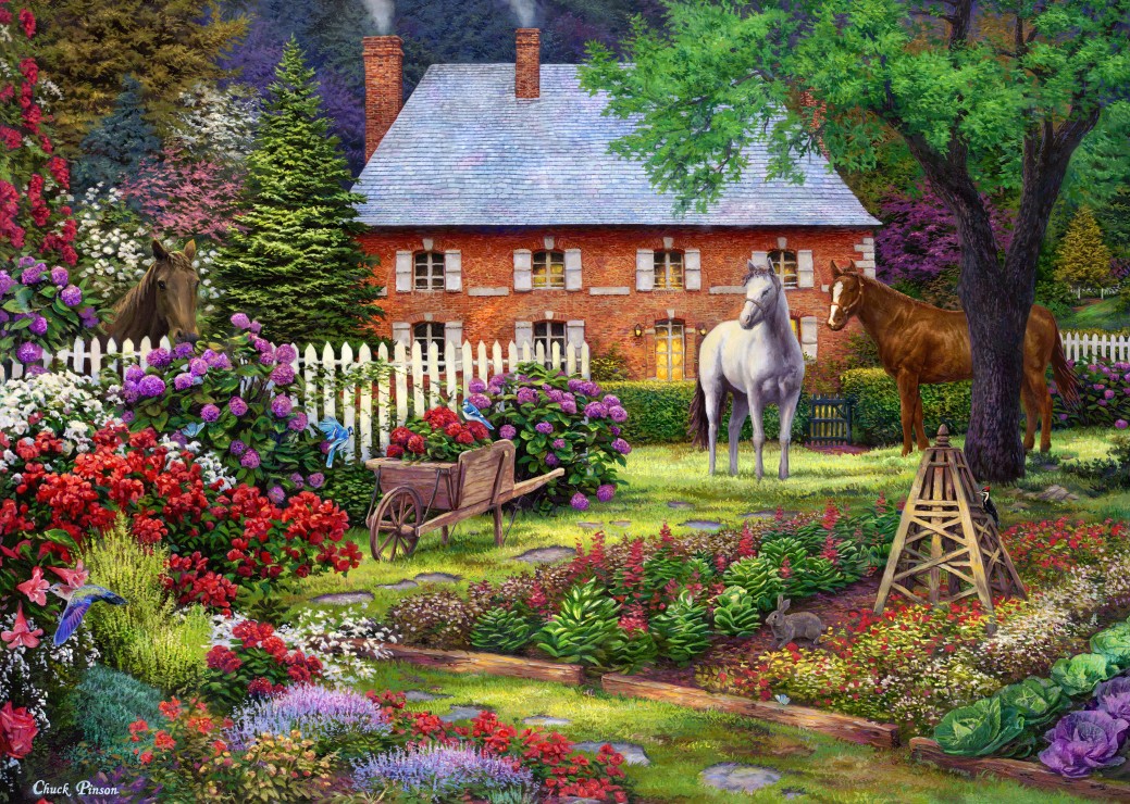 Grafika Chuck Pinson - The Sweet Garden 500 Teile Puzzle Grafika-F-32229 von Grafika