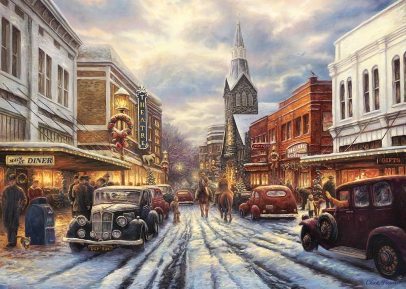 Grafika Chuck Pinson - The Warmth of Small Town Living 500 Teile Puzzle Grafika-F-32223 von Grafika