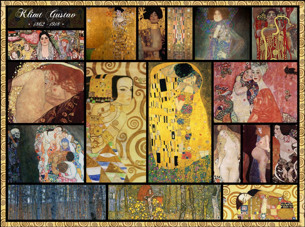 Grafika Collage - Gustav Klimt 2000 Teile Puzzle Grafika-F-30210 Grafika Collage - Gustav Klimt 2000 Teile Puzzle Grafika-F-30210 von Grafika