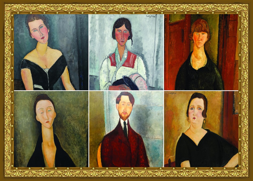 Grafika Collage Modigliani 500 Teile Puzzle Grafika-F-33326 Grafika Collage Modigliani 500 Teile Puzzle Grafika-F-33326 von Grafika