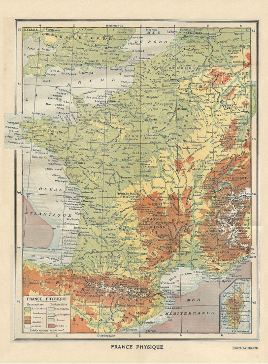 Grafika Frankreich physisch - Larousse, 1925 2000 Teile Puzzle Grafika-F-30320 Grafika Frankreich physisch - Larousse, 1925 2000 Teile Puzzle Grafika-F-30320 von Grafika