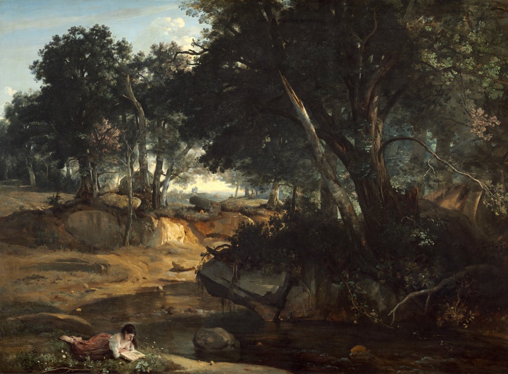 Grafika Jean-Baptiste-Camille Corot: Forest of Fontainebleau, 1834 2000 Teile Puzzle Grafika-F-30554 von Grafika