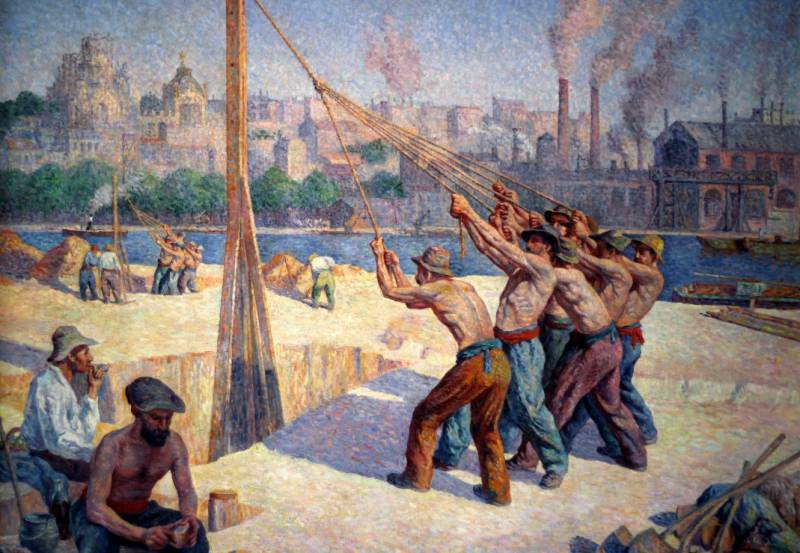 Grafika Maximilien Luce - Les Batteurs de Pieux, 1903 1000 Teile Puzzle Grafika-F-33411 von Grafika