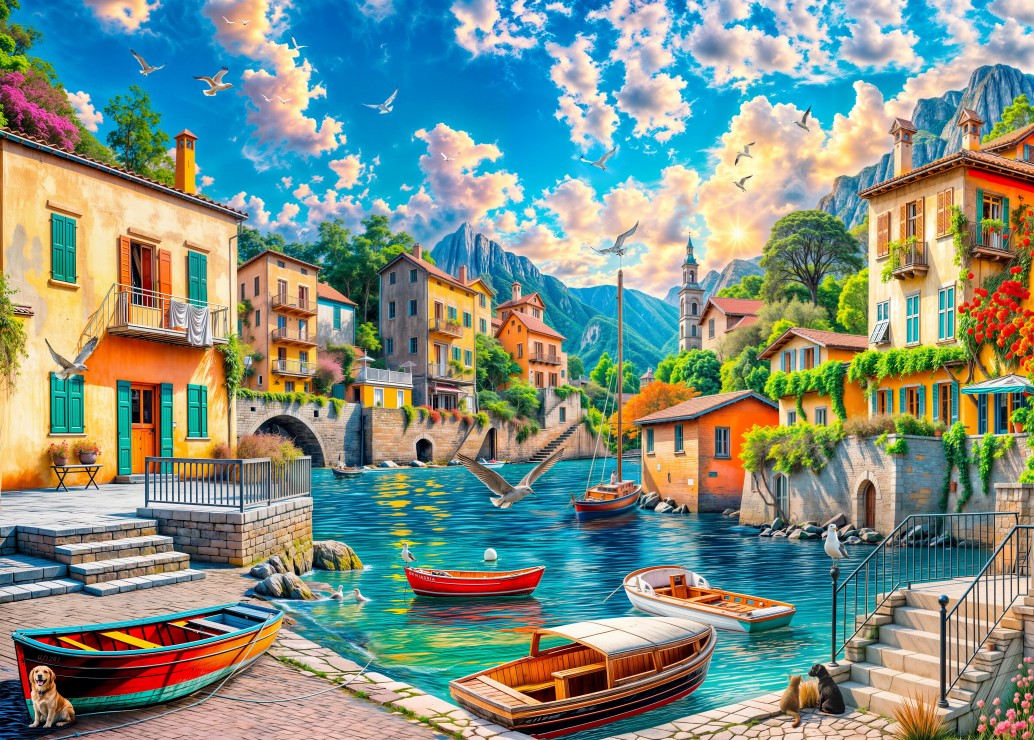 Grafika Mein Feriendorf 500 Teile Puzzle Grafika-F-33826 Grafika Mein Feriendorf 500 Teile Puzzle Grafika-F-33826 von Grafika