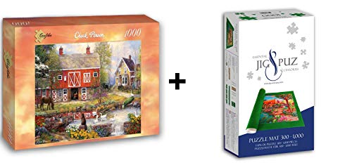 Grafika Puzzle 1000 Teile – Chuck Pinson – Reflections on Country Living + Teppich von Grafika