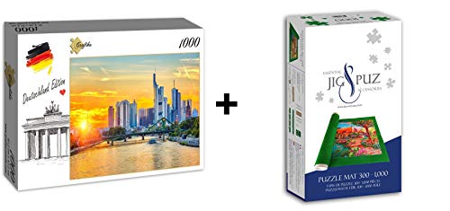 Grafika Puzzle 1000 Teile – Deutschland Edition – Frankfurt am Main, Bankenviertel + Matte Grafika Puzzle 1000 Teile – Deutschland Edition – Frankfurt am Main, Bankenviertel + Matte von Grafika