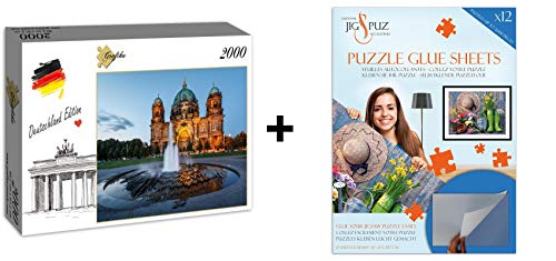 Grafika Puzzle 2000 Teile – Deutschland Edition – Berliner Dom + Kleber von Grafika