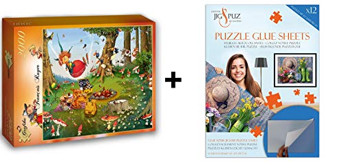 Grafika Puzzle 2000 Teile – François Ruyer – Nique der Hexe + Kleber von Grafika