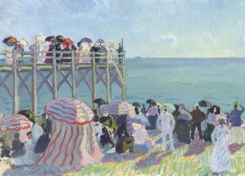 Grafika Raoul Dufy - Estacade-Strand in Trouville, 1905 500 Teile Puzzle Grafika-F-33410 von Grafika