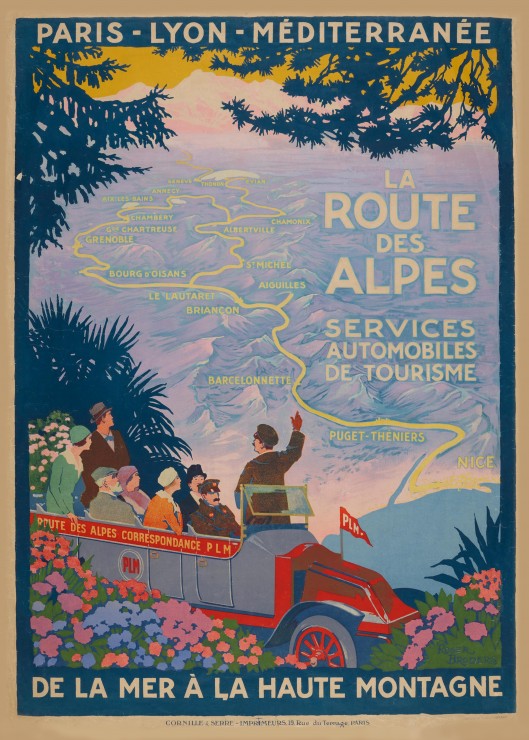 Grafika Roger Broders -  La Route des Alpes, 1920 500 Teile Puzzle Grafika-F-33421 von Grafika