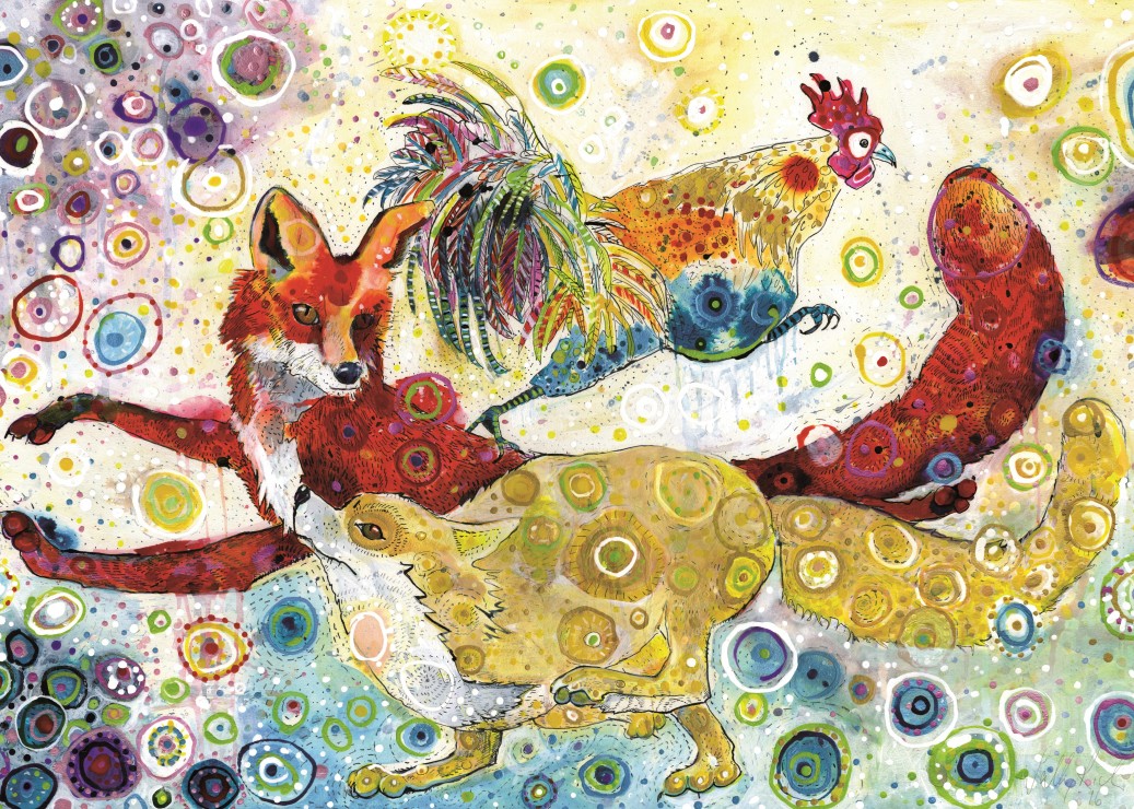 Grafika Sally Rich - Leaping Fox's 500 Teile Puzzle Grafika-F-32254 von Grafika