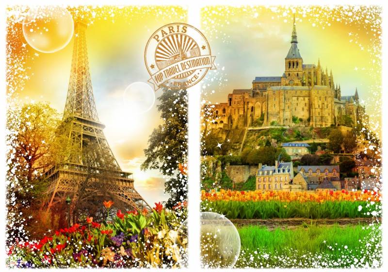 Grafika Travel around the World - Frankreich 1000 Teile Puzzle Grafika-F-33030 von Grafika