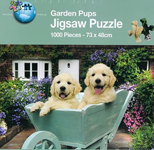 Garden Pups Puzzle Golden Retriever, Welpen, 1000 Teile von Grafix